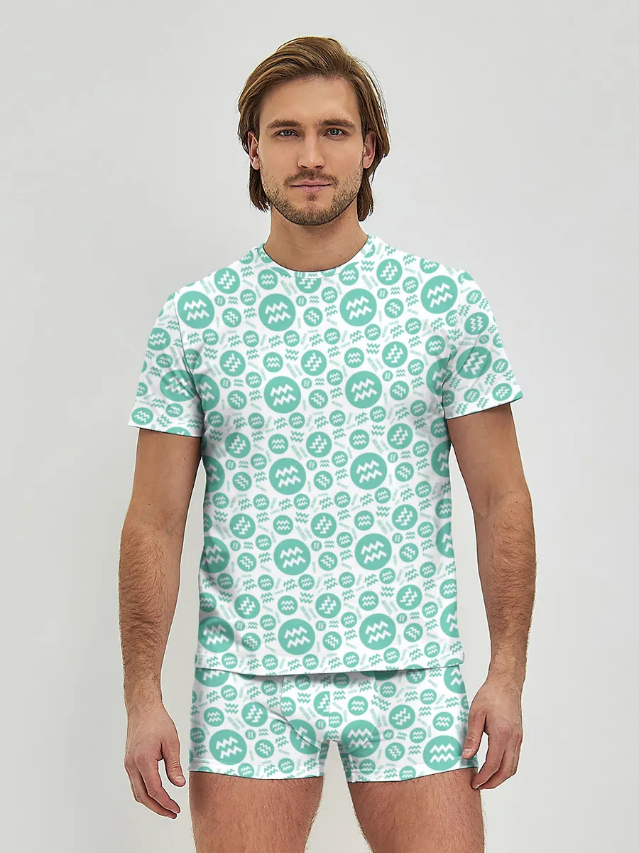 Мужские трусы с футболкой / Водолей