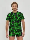 Мужские трусы с футболкой / Cyber cube