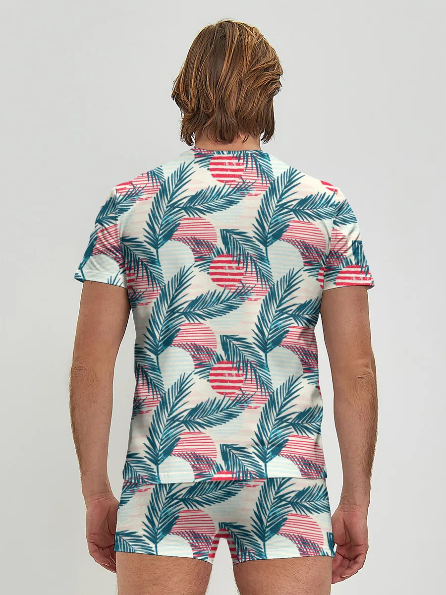 Мужские трусы с футболкой / Ретро арт