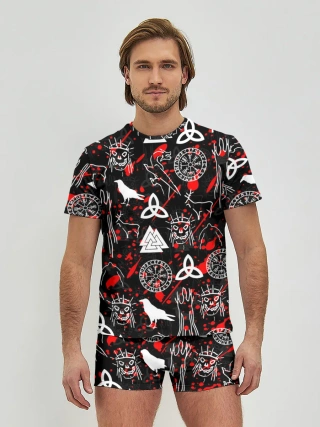 Мужские трусы с футболкой / VALHEIM РУНЫ