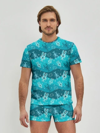 Мужские трусы с футболкой / Рак