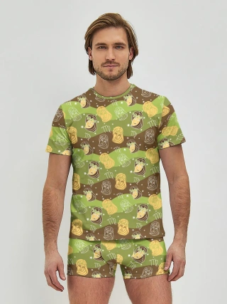 Мужские трусы с футболкой / Дева