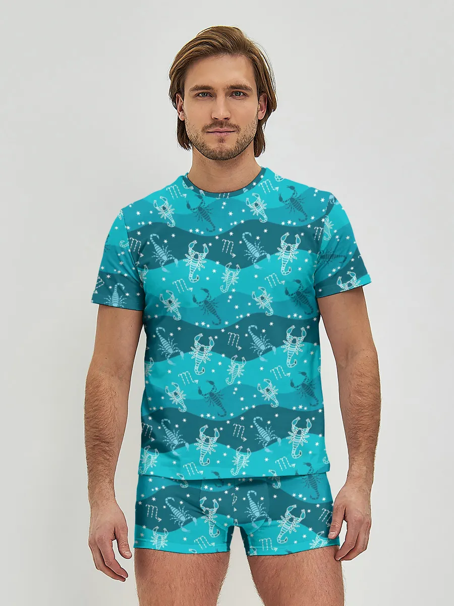 Мужские трусы с футболкой / Скорпион