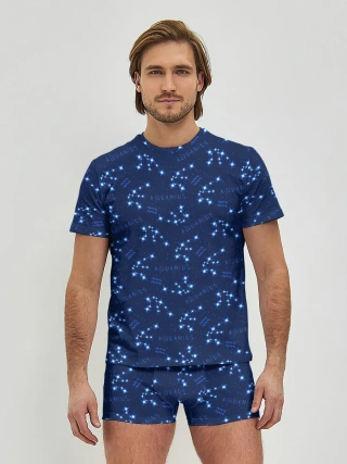 Мужские трусы с футболкой / Водолей