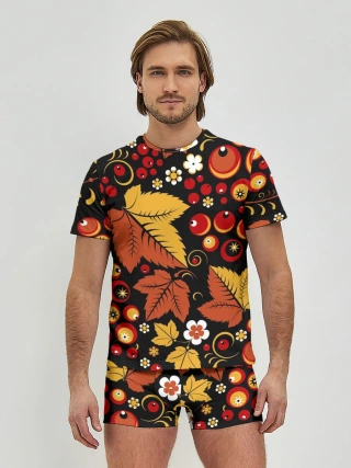 Мужские трусы с футболкой / ХОХЛОМА