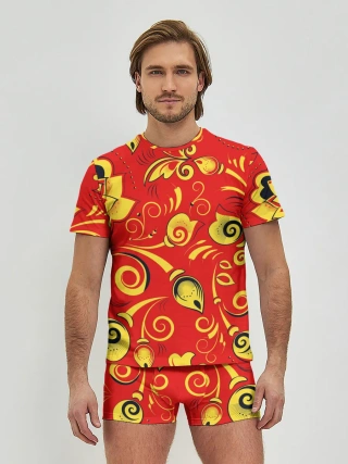 Мужские трусы с футболкой / ХОХЛОМА