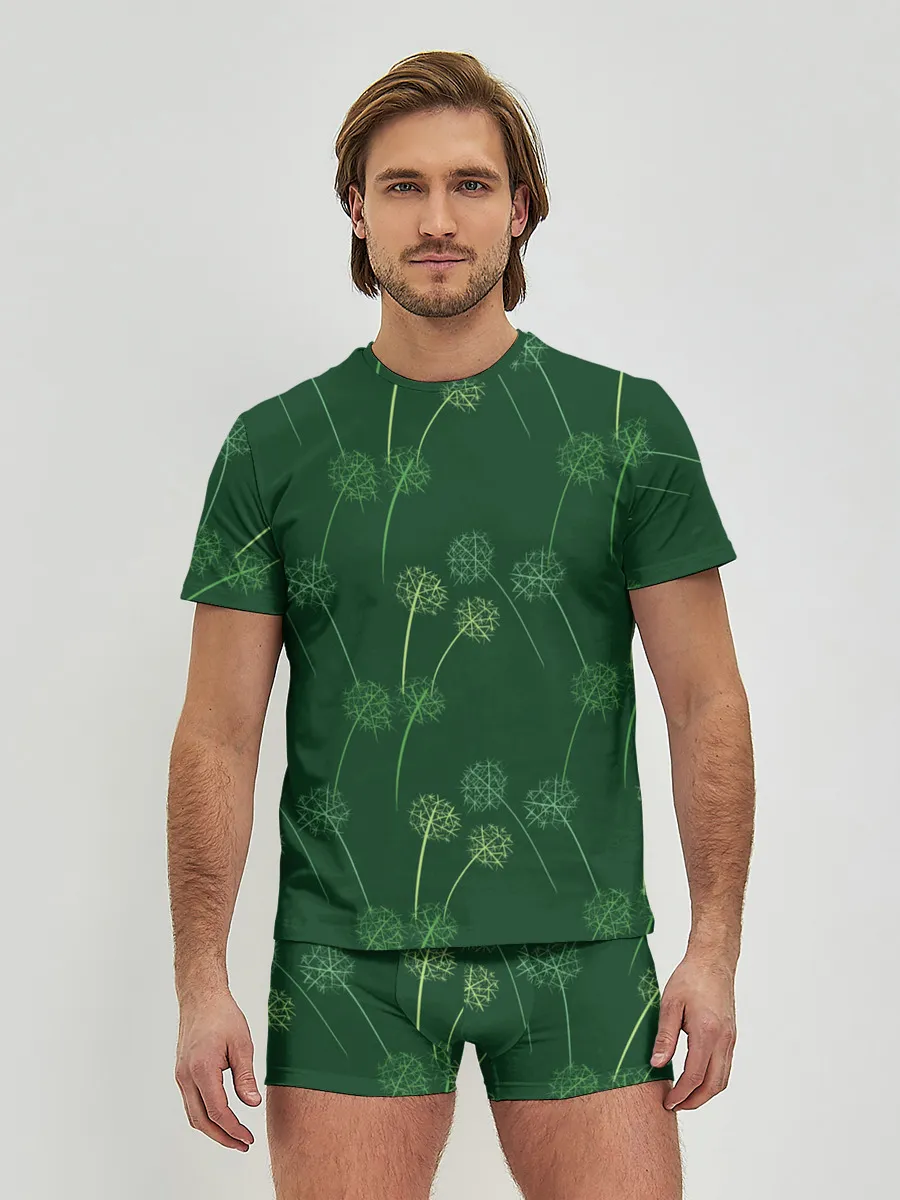 Мужские трусы с футболкой / Одуванчики