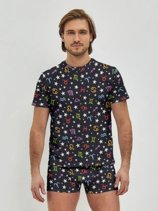 Мужские трусы с футболкой / Знаки Зодиака