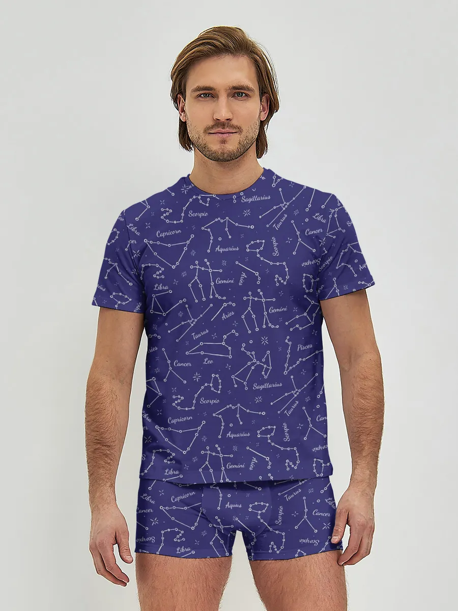 Мужские трусы с футболкой / Знаки Зодиака
