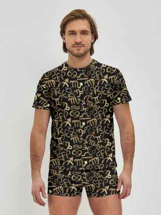 Мужские трусы с футболкой / Знаки Зодиака