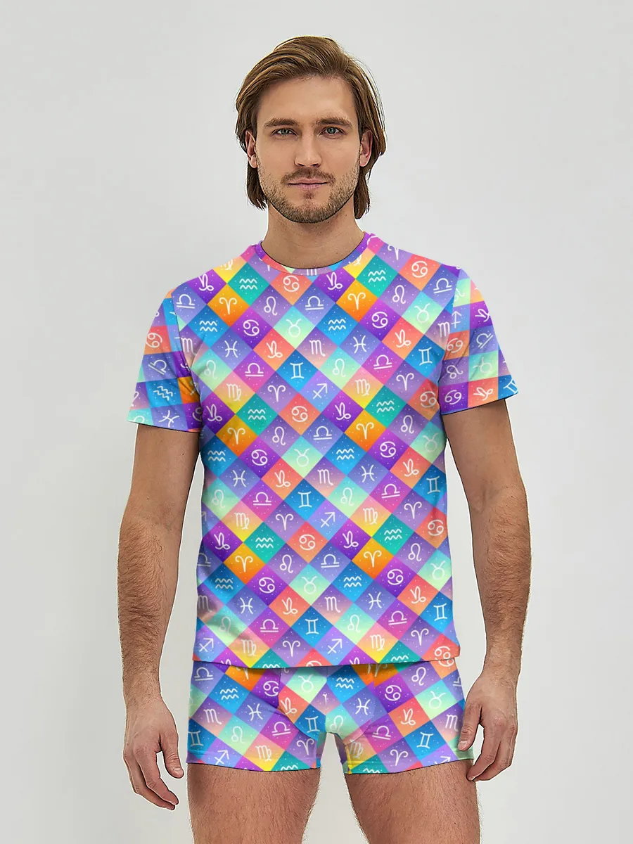 Мужские трусы с футболкой / Знаки Зодиака