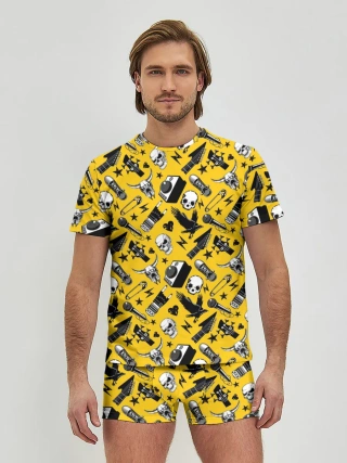 Мужские трусы с футболкой / Рок