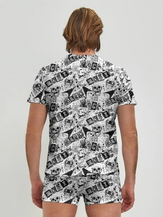 Мужские трусы с футболкой / Rock music