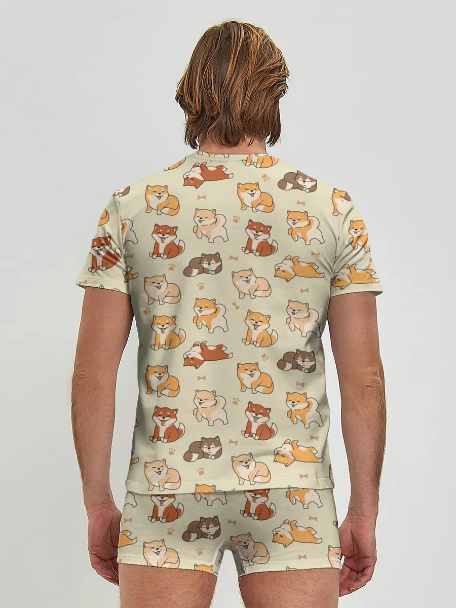 Мужские трусы с футболкой / Шиба-Ину