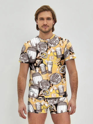 Мужские трусы с футболкой / Пиво / Beer