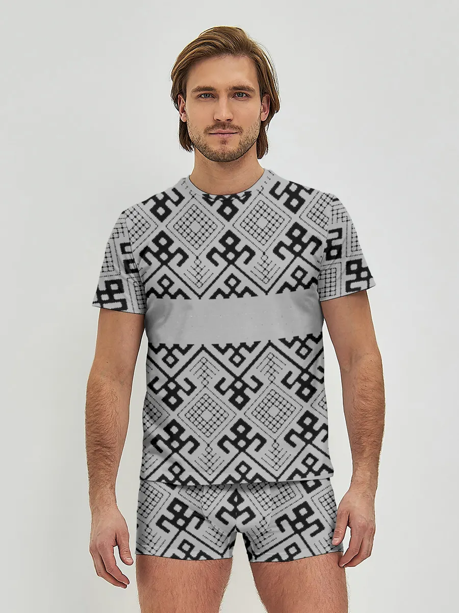 Мужские трусы с футболкой / Русские народные узоры