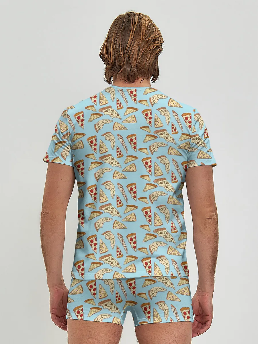 Мужские трусы с футболкой / Кусочки Пиццы