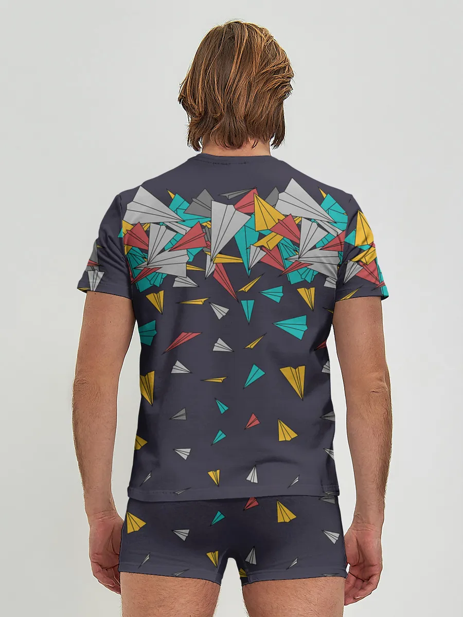 Мужские трусы с футболкой / Самолётики