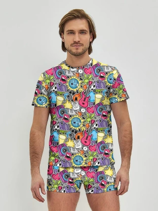 Мужские трусы с футболкой / Музыкант