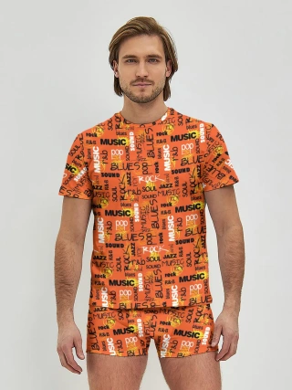 Мужские трусы с футболкой / Музыка
