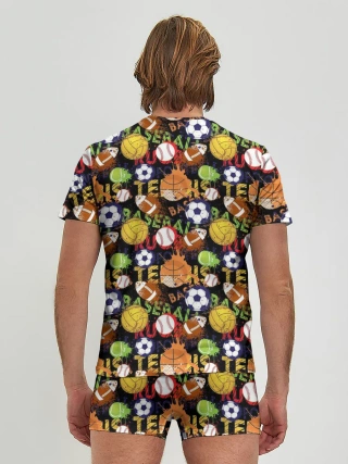 Мужские трусы с футболкой / Игра в Мяч