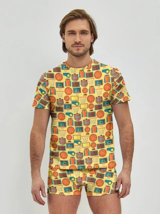 Мужские трусы с футболкой / Баскетбол