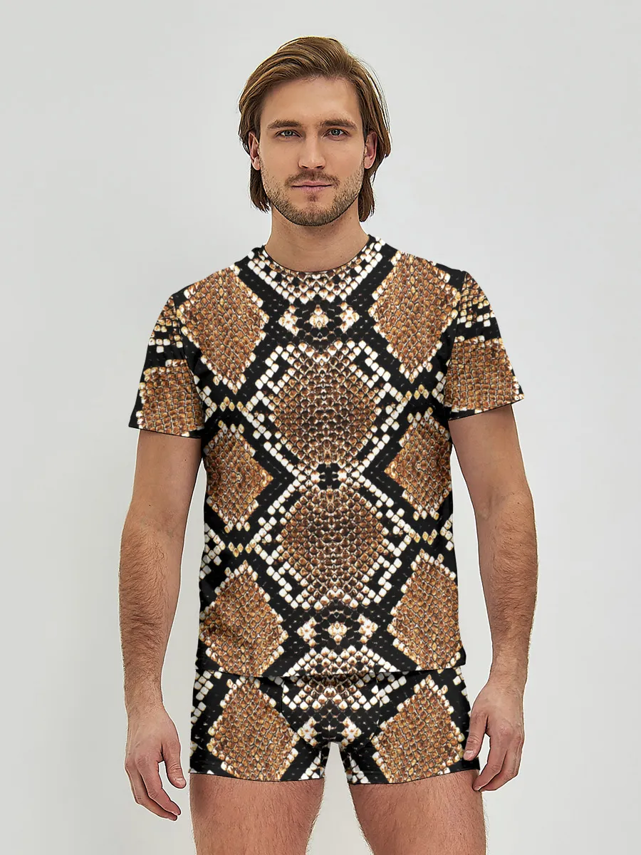 Мужские трусы с футболкой / Змеиная Кожа