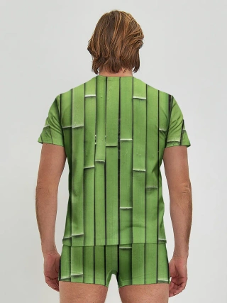 Мужские трусы с футболкой / Бамбук