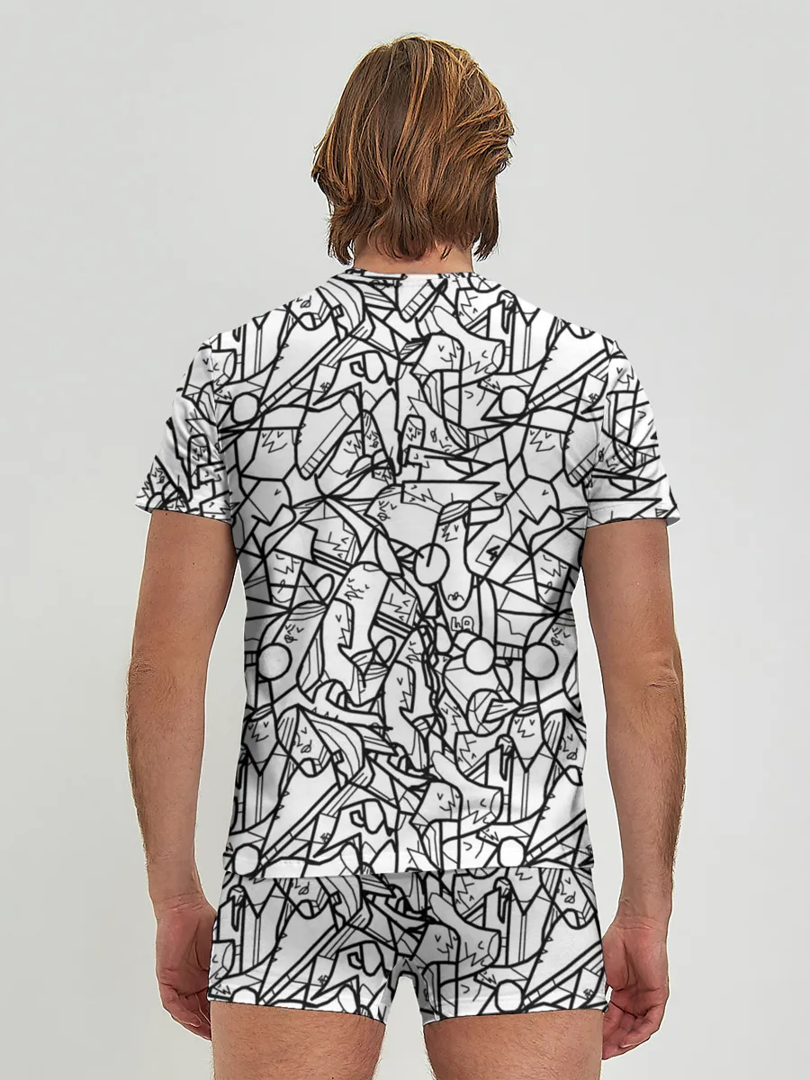 Мужские трусы с футболкой / Масса людей