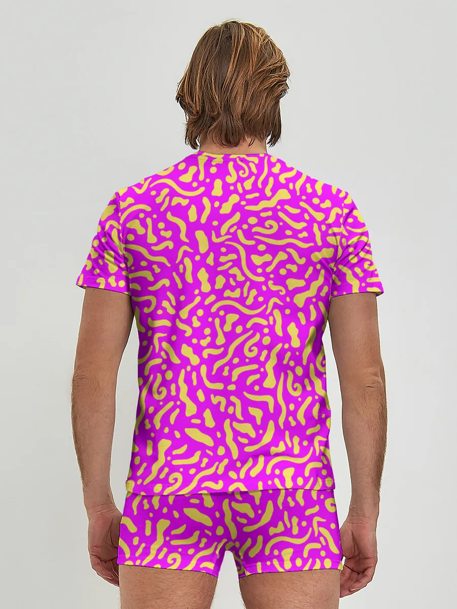 Мужские трусы с футболкой / Абстрактные узоры