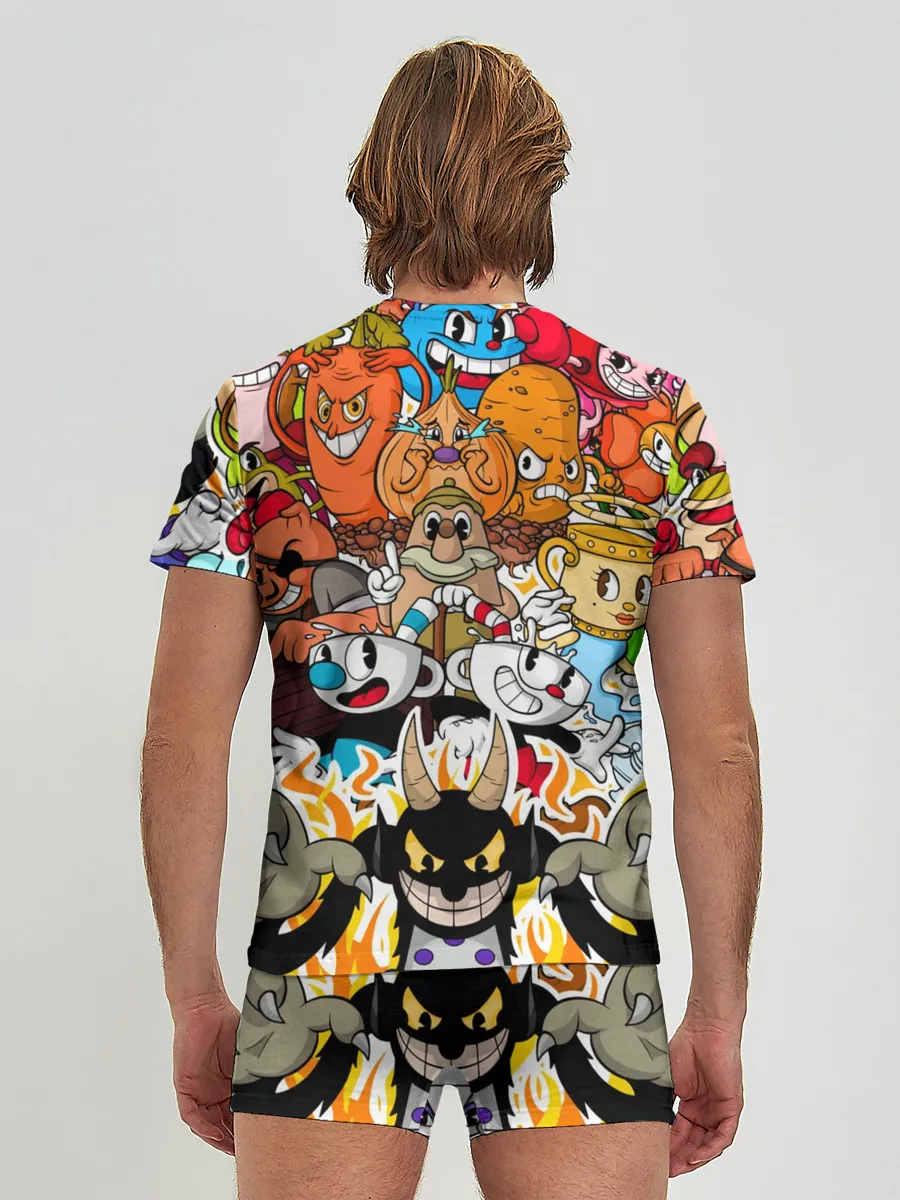 Мужские трусы с футболкой / CUPHEAD