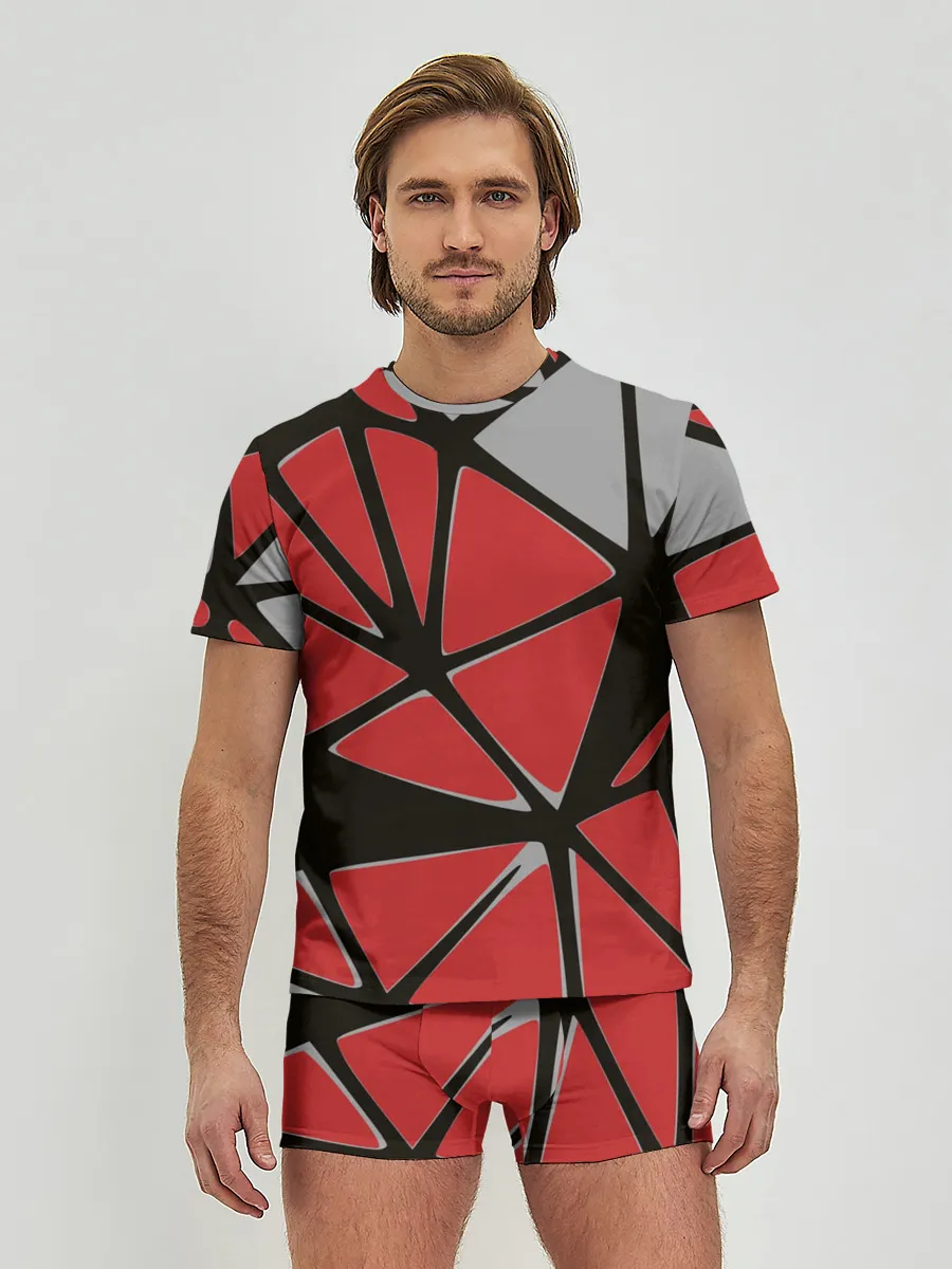 Мужские трусы с футболкой / Треугольники