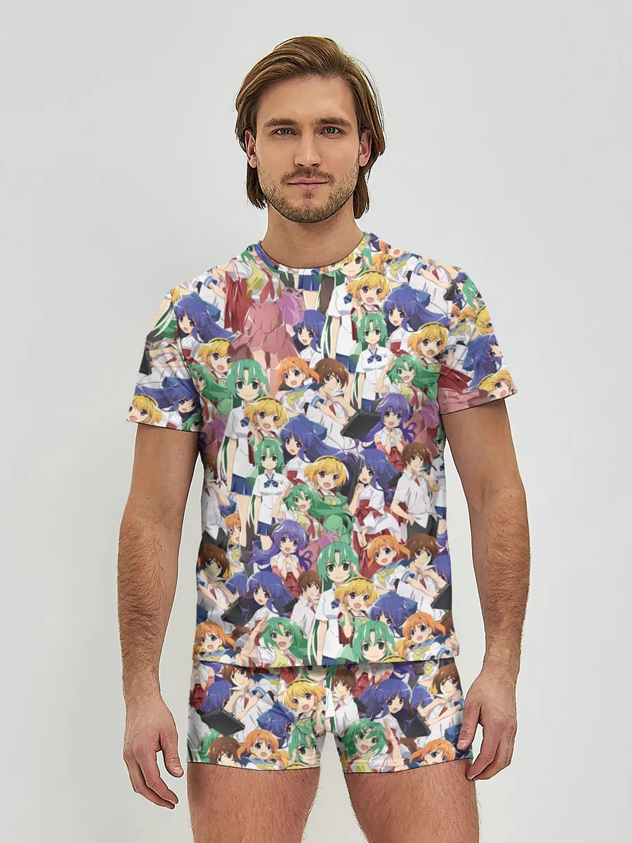 Мужские трусы с футболкой / Аниме Когда плачут цикады