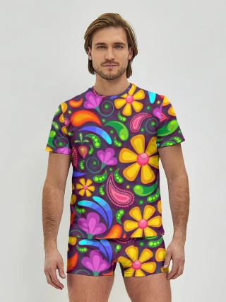 Мужские трусы с футболкой / Пляжная