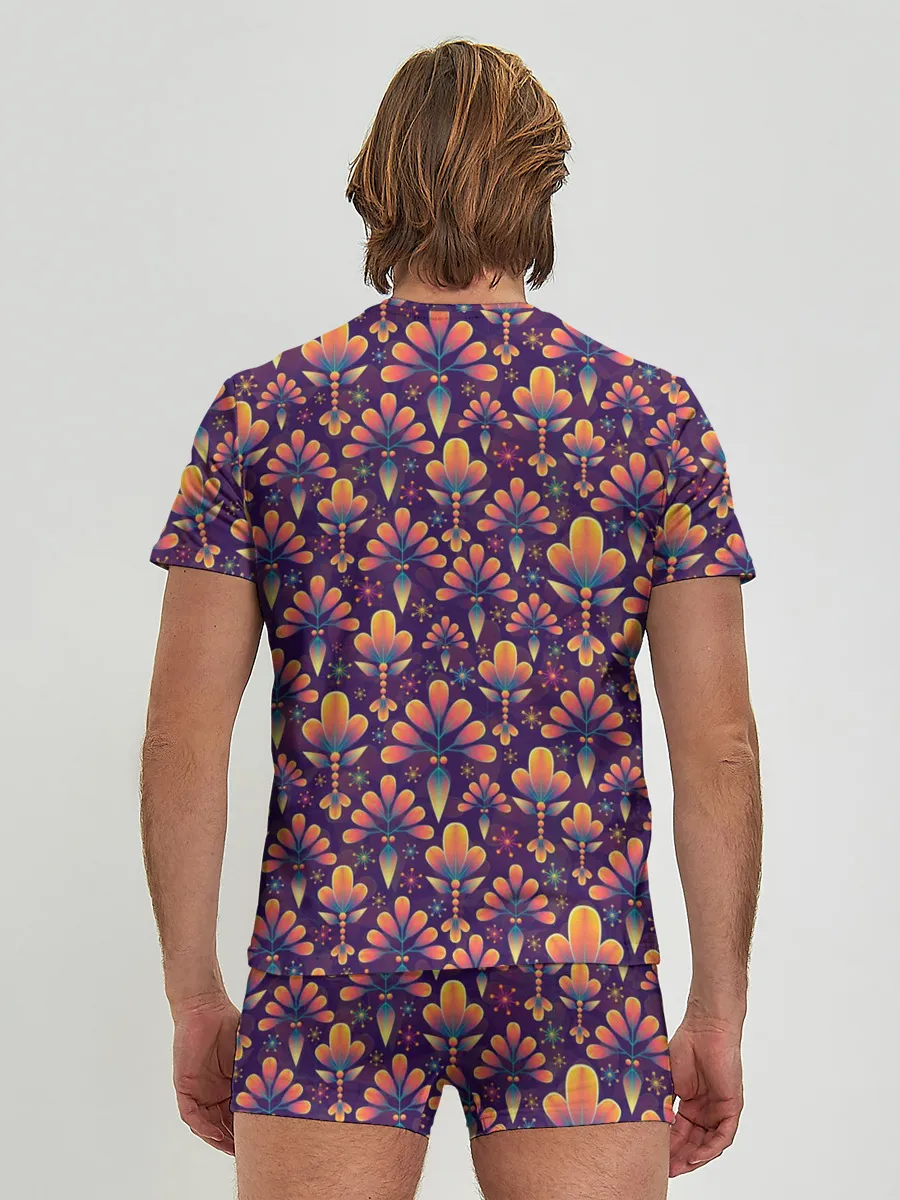 Мужские трусы с футболкой / Абстрактные узоры