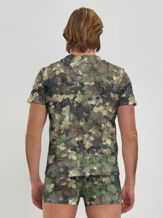 Мужские трусы с футболкой / Хмельной камуфляж