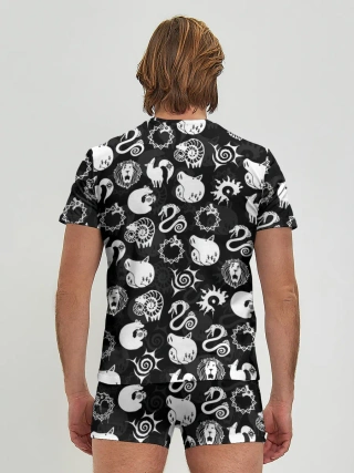 Мужские трусы с футболкой / SEVEN DEADLY SINS СИМВОЛЫ