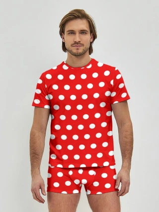 Мужские трусы с футболкой / Маленькие луны