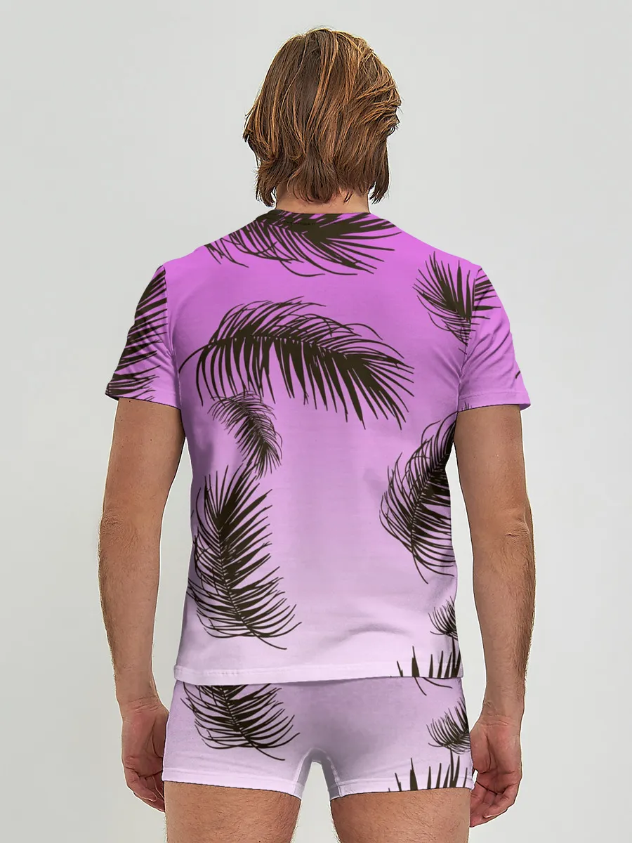 Мужские трусы с футболкой / Тропический Закат