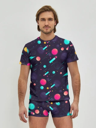 Мужские трусы с футболкой / Космические движения комет