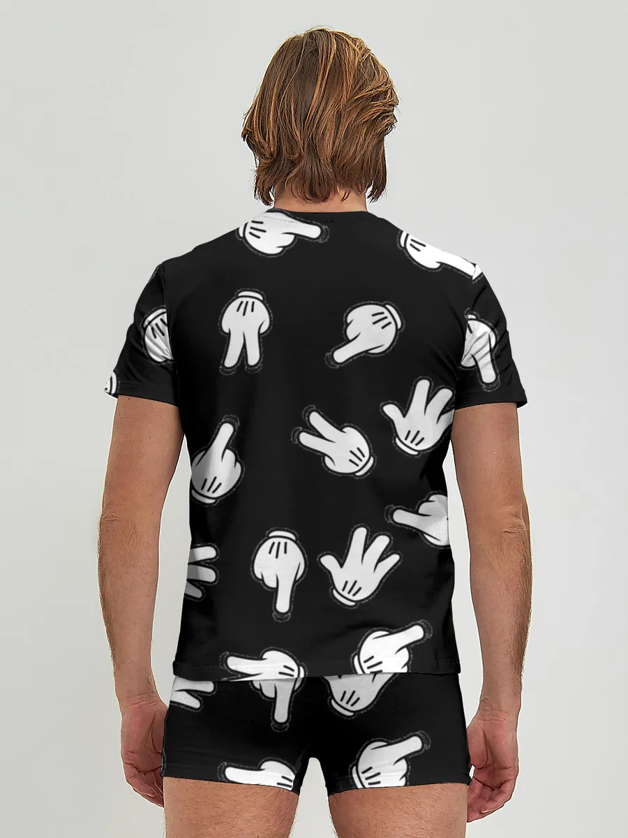 Мужские трусы с футболкой / Множество рук