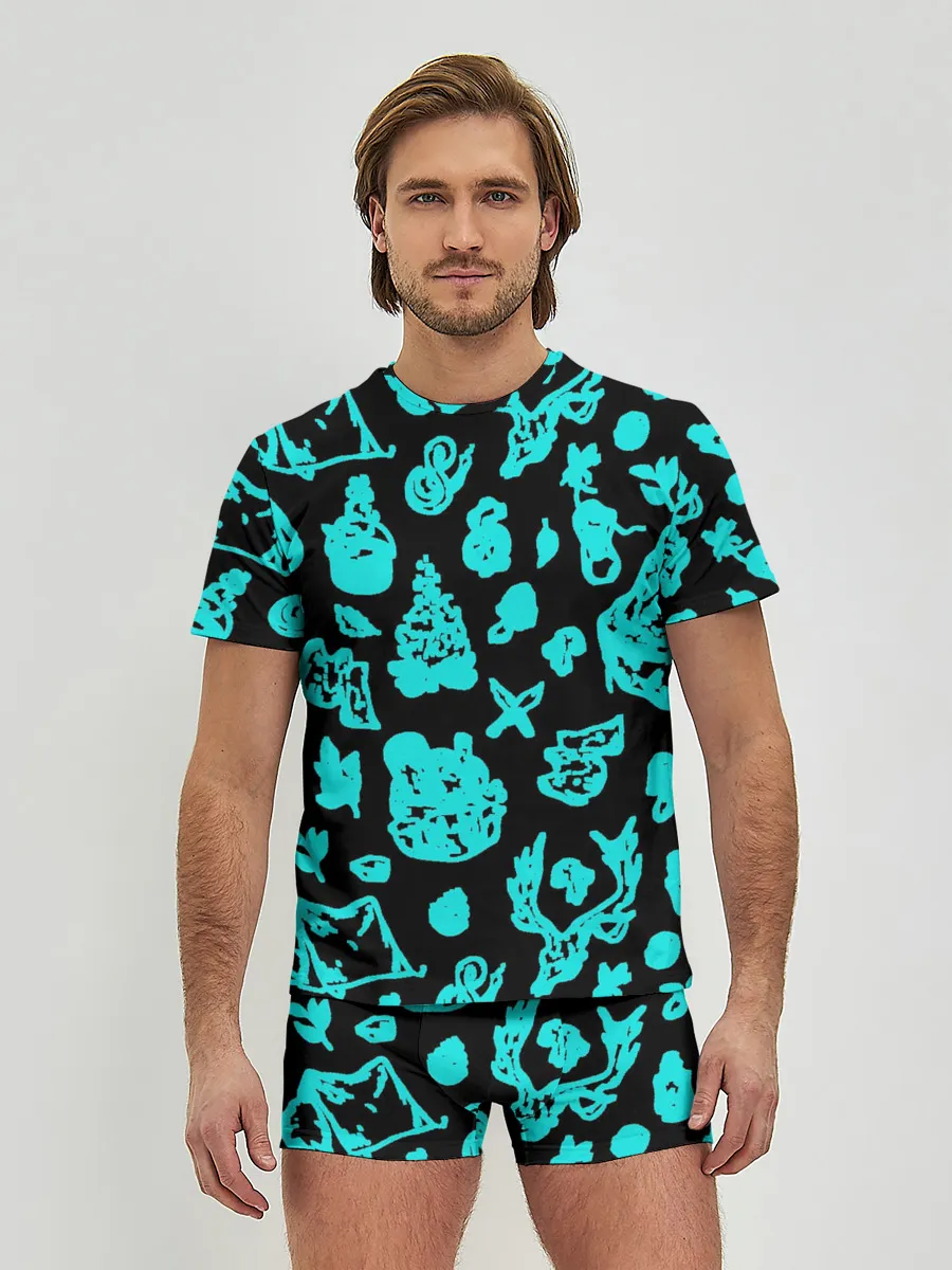 Мужские трусы с футболкой / Поход