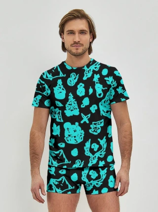 Мужские трусы с футболкой / Поход