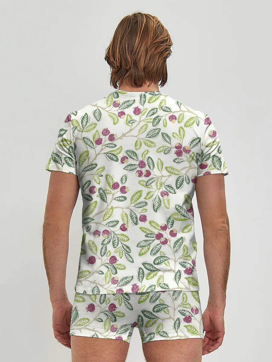 Мужские трусы с футболкой / Крыжовник красками