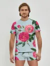 Мужские трусы с футболкой / Чайная роза