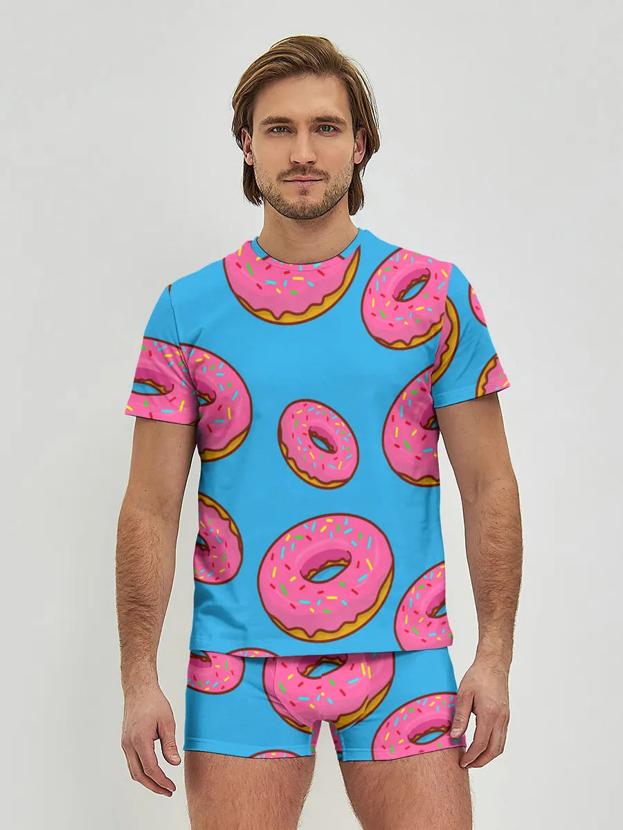Мужские трусы с футболкой / Пончики