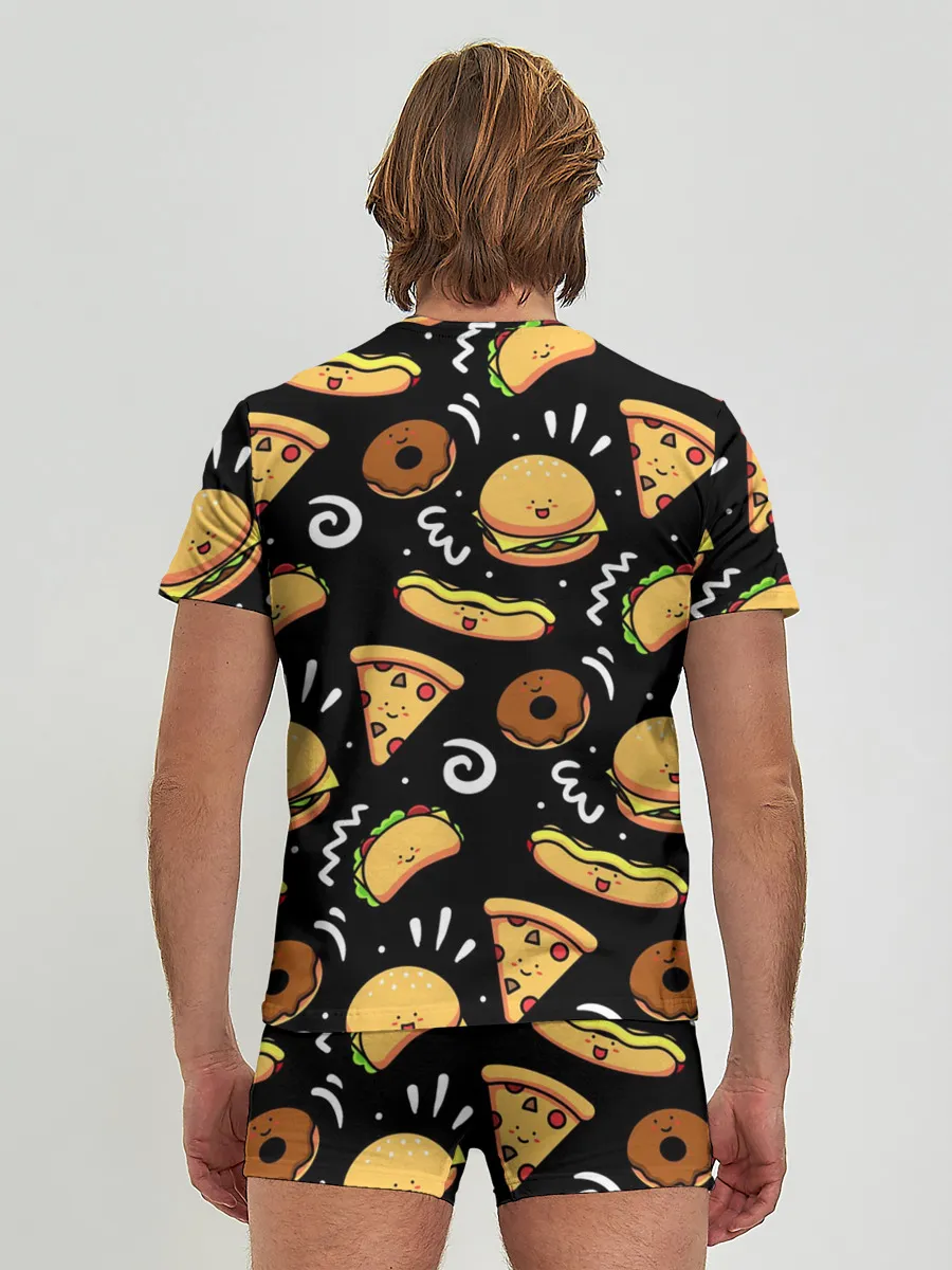Мужские трусы с футболкой / Фастфуд