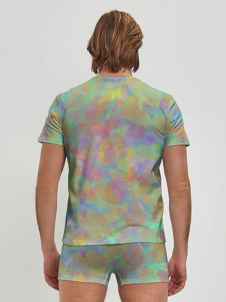 Мужские трусы с футболкой / Цветные лепестки