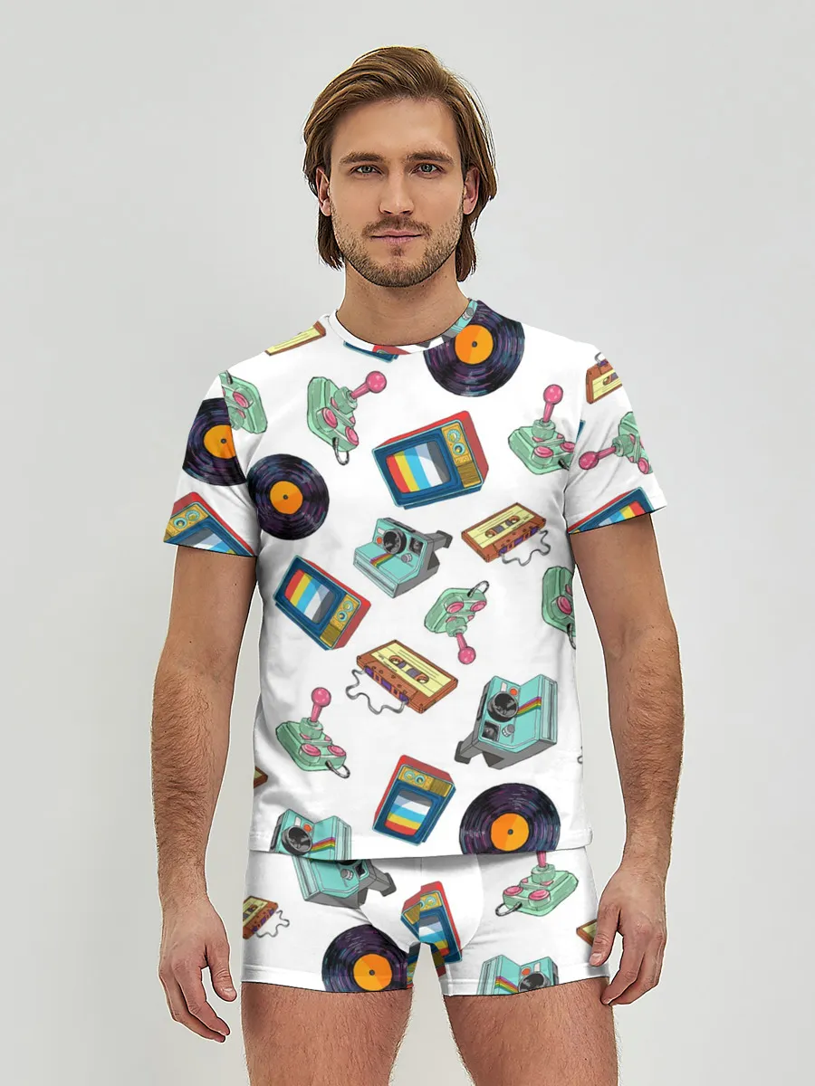 Мужские трусы с футболкой / Стиль 80х