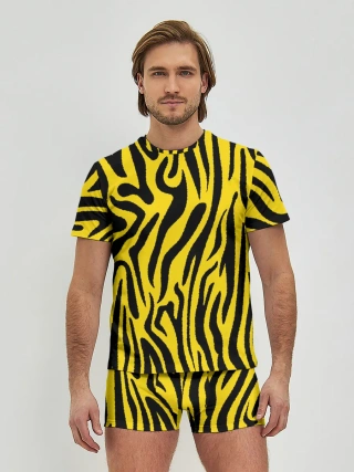 Мужские трусы с футболкой / Тигровые полоски